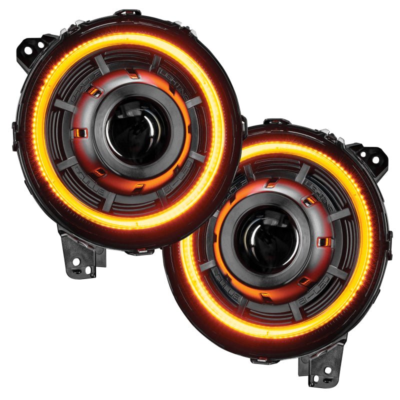 Faros Bi-LED proyector ORACLE Oculus Jeep JL / Gladiator JT - Switchback ámbar/blanco - 5839-023 Faros Bi-LED proyector ORACLE Oculus Jeep JL / Gladiator JT - Switchback ámbar/blanco - 5839-023