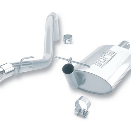 Escape cat-back Borla Touring inoxidable salida trasera derecha Jeep Wrangler YJ 4.0L 4WD 2 puertas 1991-1995 - 14364