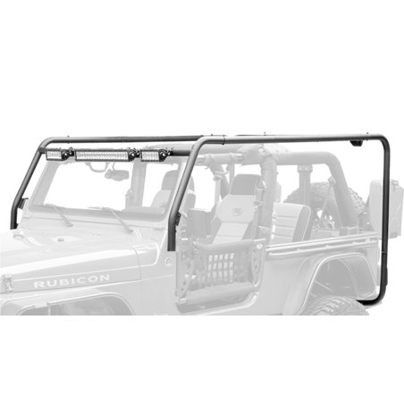 Bastidor de baca con travesaños y raíles Body Armor 4x4 Jeep Wrangler JK 4 puertas 2007-2018 - JK-712