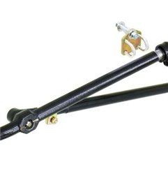 Sistema de dirección atornillable RockJock Currectlync barra de acoplamiento 1 1/4" y barra de mando forjada Jeep TJ/LJ/XJ/MJ -