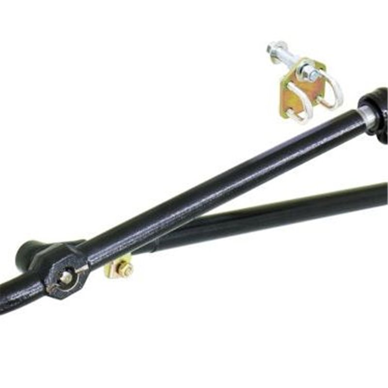 Sistema de dirección atornillable RockJock Currectlync barra de acoplamiento 1 1/4" y barra de mando forjada Jeep TJ/LJ/XJ/MJ - 