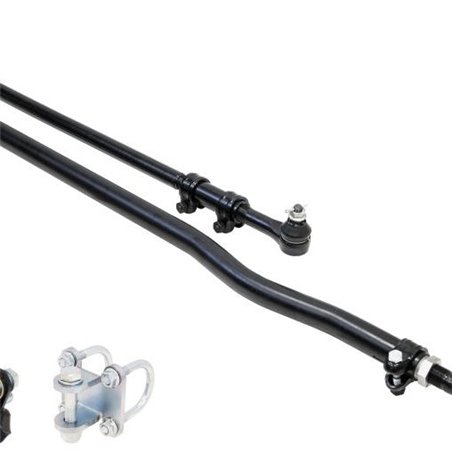 Sistema de dirección RockJock Currectlync barra de mando forjada y barra de acoplamiento 42 mm con soportes de estabilizador Jee
