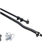 Sistema de dirección RockJock Currectlync barra de mando forjada y barra de acoplamiento 42 mm con soportes de estabilizador Jee Sistema de dirección RockJock Currectlync barra de mando forjada y barra de acoplamiento 42 mm con soportes de estabilizador Jee