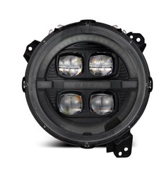 Faros LED proyector AlphaRex NOVA Jeep Wrangler JL / Gladiator JT 2018-2023 - Alpha-Black - Activ Light / intermitente secuencia