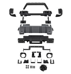 Paragolpes modular Rugged Ridge Venator negro Jeep Wrangler JL / Gladiator JT 2018-2021 - 11549.45