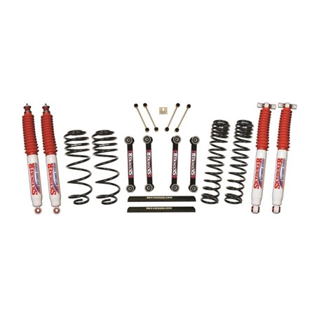 Kit de elevación Skyjacker 4" doble tasa largo recorrido delantero/trasero con amortiguadores Hydro 7000 Jeep TJ/LJ - TJ401BPHLT