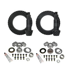 Paquete de grupos cónicos y kits de instalación Yukon Gear Dana 44 delantero y trasero relación 4.88 Jeep Rubicon JL/JT - YGK068