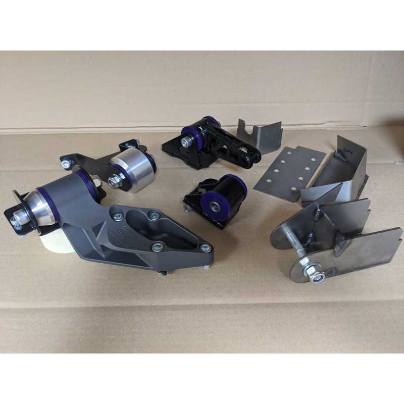 Kit supports moteur compétition boîte BE4R 106/Saxo Satchell Kit supports moteur compétition boîte BE4R 106/Saxo Satchell