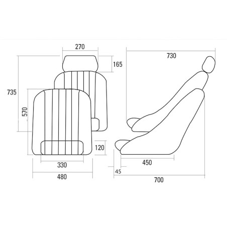 Baquet clásico Sandtler Classic GT