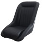 Asiento baquet negro estilo Berlinette en polipiel Asiento baquet negro estilo Berlinette en polipiel