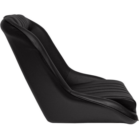 Siège baquet noir style Berlinette simili cuir
