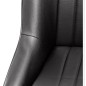 Black Berlinette-Style Faux Leather Bucket Seat Black Berlinette-Style Faux Leather Bucket Seat