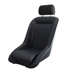 Baquet Berlinette avec appui-tête simili cuir | Rodiauto Sport