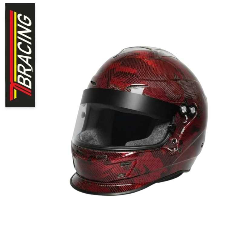 Casco integral TB Racing GT-S FIA 8859-2015 Snell SA2020 Red Carbon