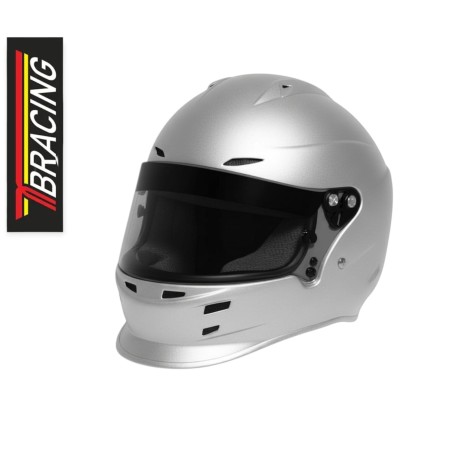 TB Racing GT-S Full-Face Helmet FIA 8859-2015 Snell SA2020 Silver
