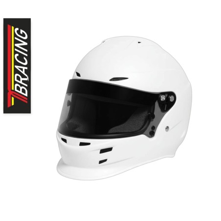 TB Racing GT-S Full-Face Helmet FIA 8859-2015 Snell SA2020 White