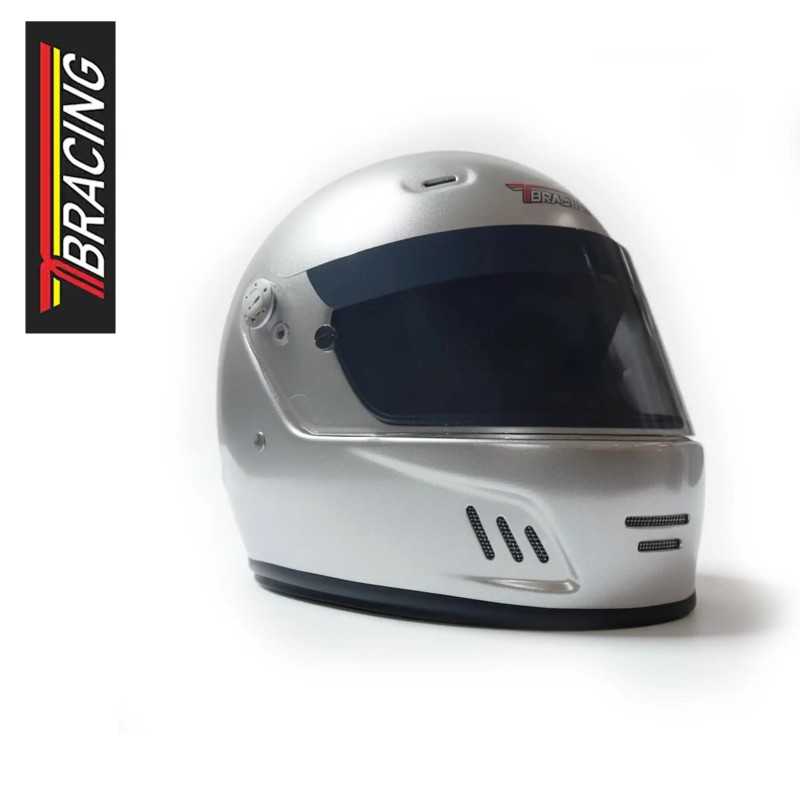 TB Racing Full-Face Helmet FIA 8859-2015 Silver TB Racing Full-Face Helmet FIA 8859-2015 Silver