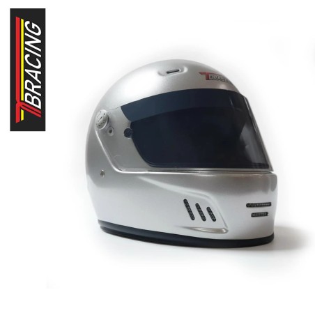 Casco integral TB Racing FIA 8859-2015 plata | Rodiauto Sport