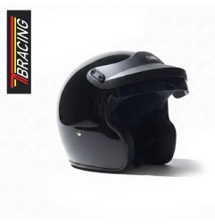 Capacete jet TB Racing FIA 8859-2015 Snell SA2020 preto