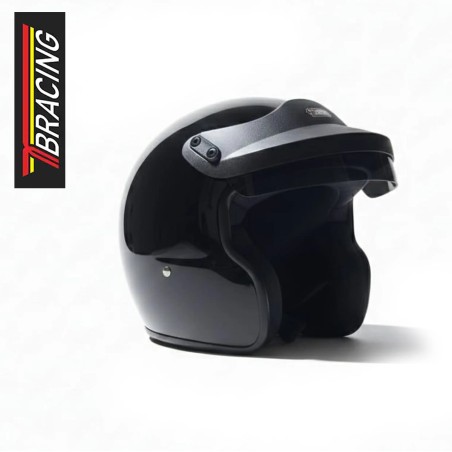 TB Racing Open-Face Helmet FIA 8859-2015 Snell SA2020 Black