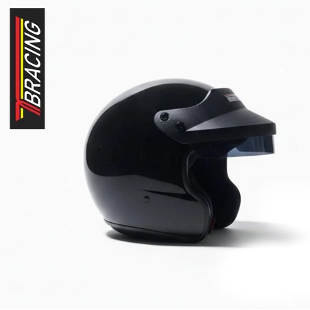 TB Racing Open-Face Helmet FIA 8859-2015 Snell SA2020 Black