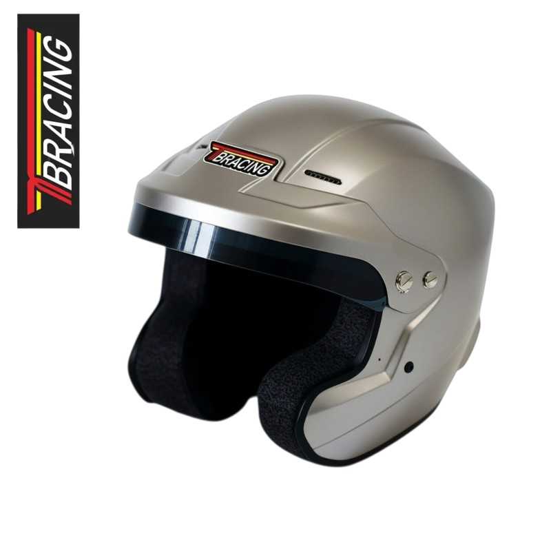 Capacete jet TB Racing GT FIA 8859-2024 Snell SA2025 prata Capacete jet TB Racing GT FIA 8859-2024 Snell SA2025 prata