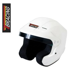 TB Racing GT Open-Face Helmet FIA 8859-2024 Snell SA2025 White
