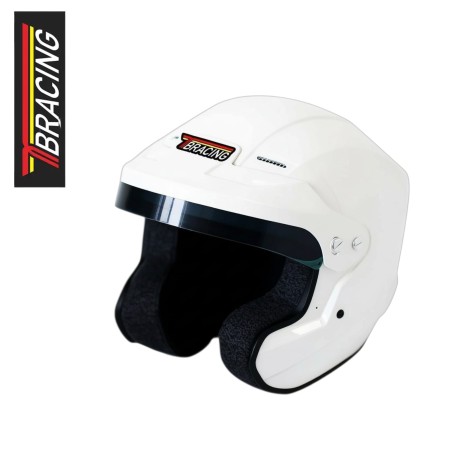 Casque jet TB Racing GT FIA 8859-2024 Snell SA2025 blanc