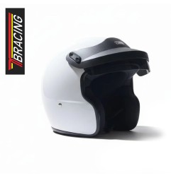 Casco jet TB Racing FIA 8859-2015 blanco | Rodiauto Sport