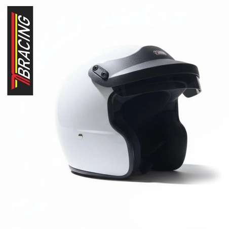 Casque jet TB Racing FIA 8859-2015 blanc | Rodiauto Sport