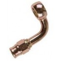 Banjo 90º para Tornillo 3/8 y 10 mm acero cincado Reusable 600-03