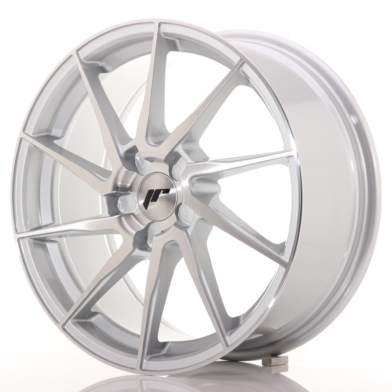 Japan Racing JR36 18x8 ET20-52 5H BLANK Silver Brushed Face