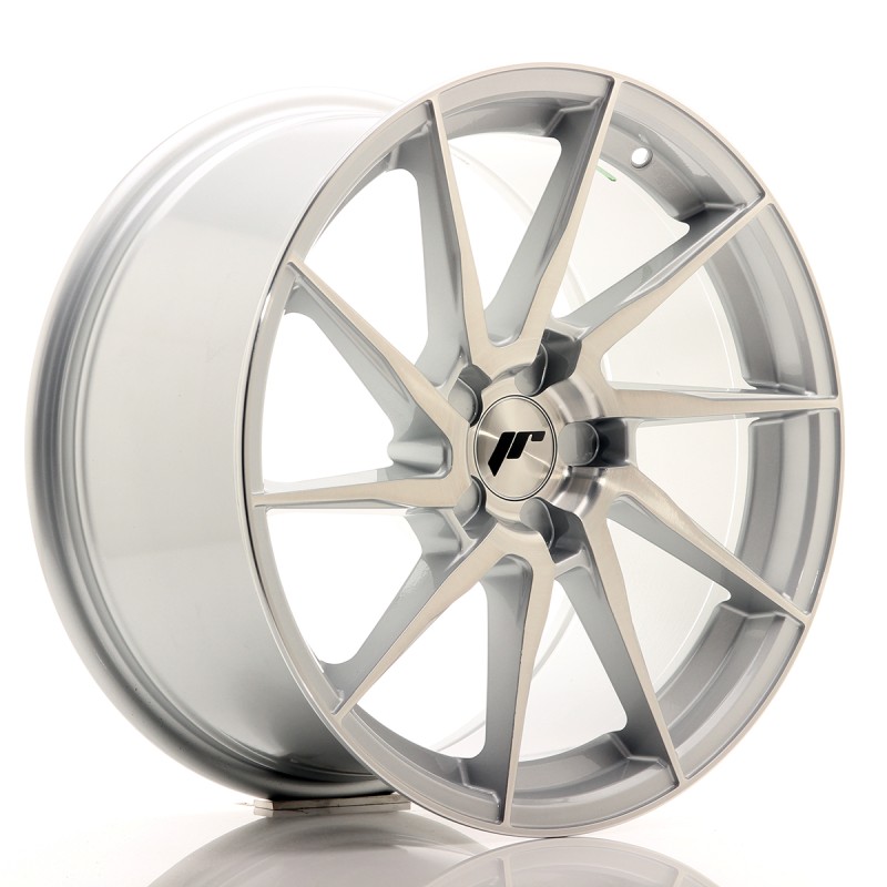 Japan Racing JR36 18x9 ET20-48 5H BLANK Silver Brushed Face