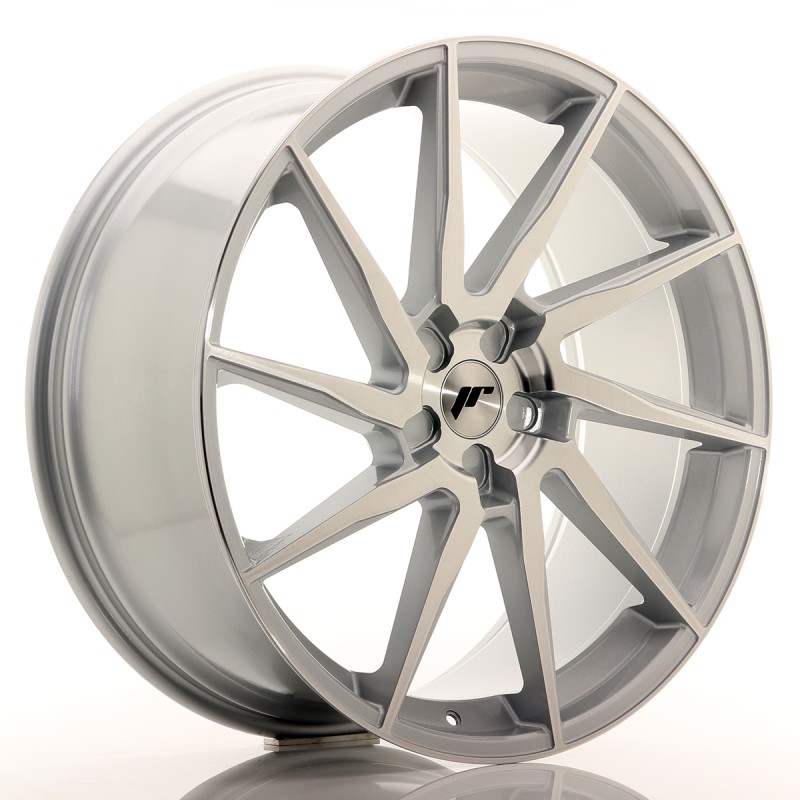 Japan Racing JR36 23x10 ET30-55 5H BLANK Silver Brushed Face