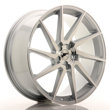 Japan Racing JR36 23x10 ET30-55 5H BLANK Silver Brushed Face