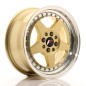 Japan Racing JR6 15x7 ET35 4x100/114 Gold w/Machined Lip