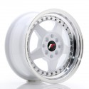 Japan Racing JR6 15x7 ET35 4x100/114 White w/Machined Lip