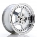 Japan Racing JR6 15x7 ET35 4x100 Silver Machined Face