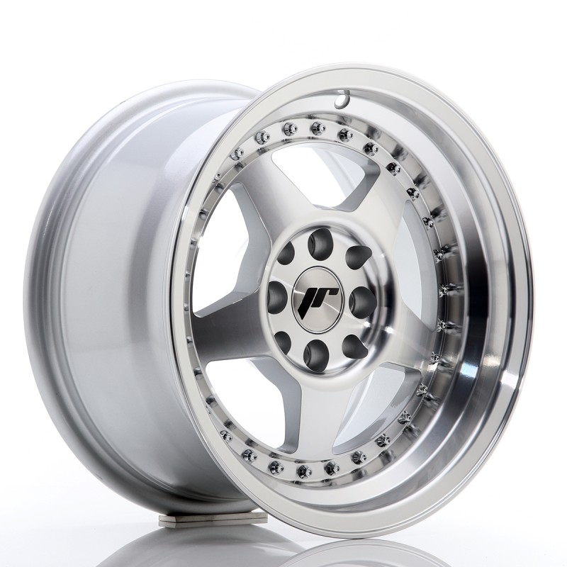 Japan Racing JR6 15x8 ET5 4x100/114 Silver Machined Face