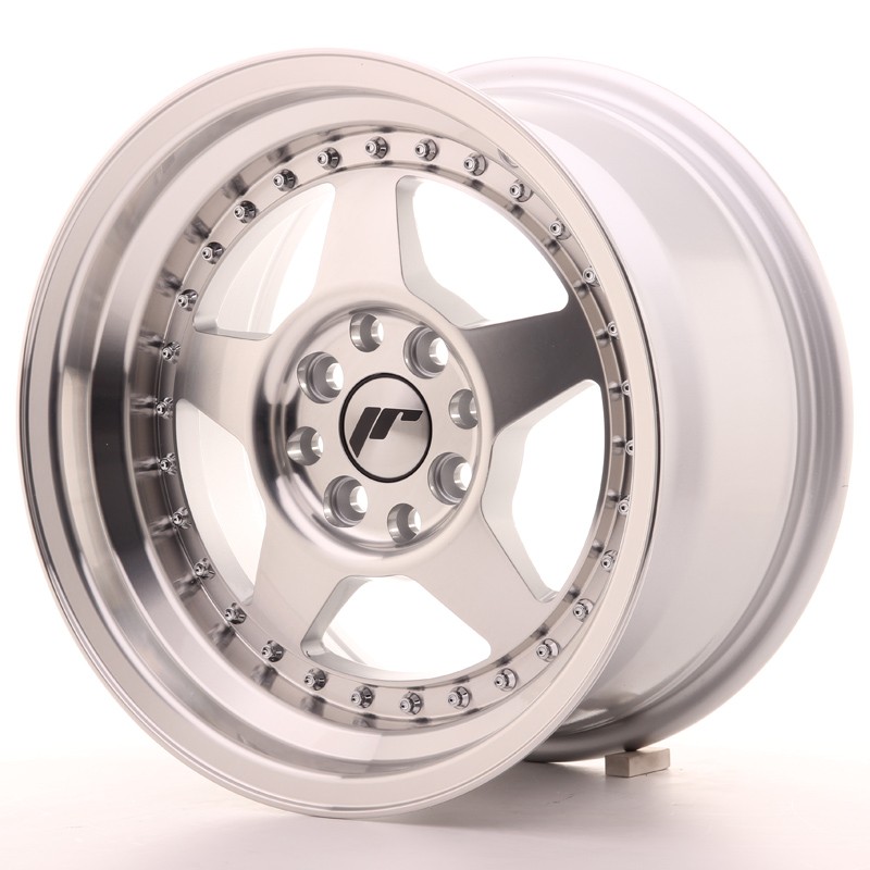 Japan Racing JR6 15x8 ET15 4x100/114 Silver Machined Face