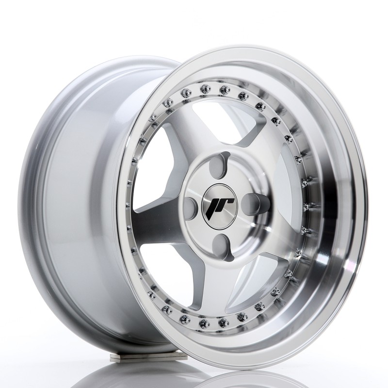 Japan Racing JR6 15x8 ET25 4H BLANK Silver Machined Face