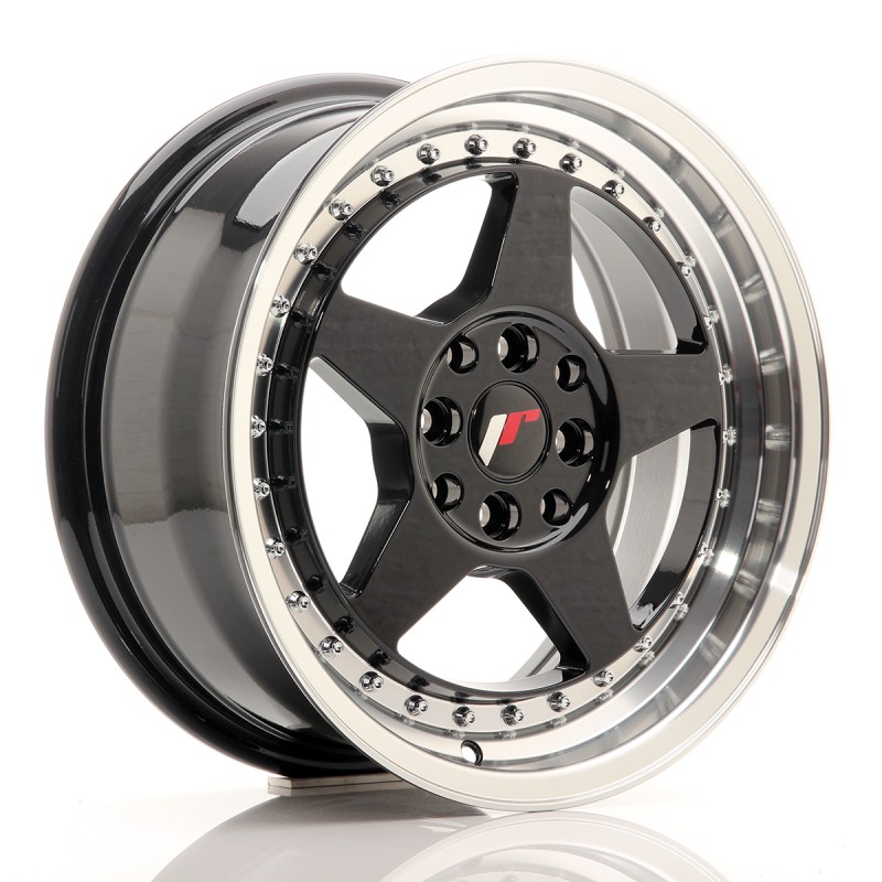 Japan Racing JR6 16x7 ET35 4x100/114 Gloss Black w/Machined