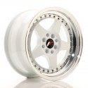 Japan Racing JR6 16x8 ET25 4x100/108 White w/Machined Lip