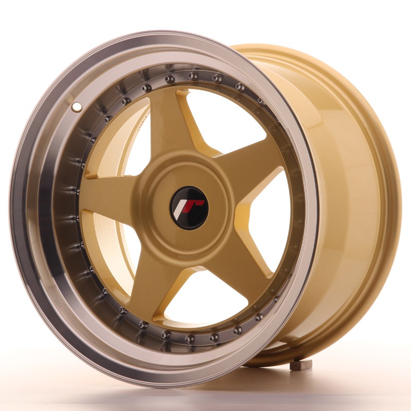 Japan Racing JR6 17x10 ET20 BLANK Gold w/Machined Lip