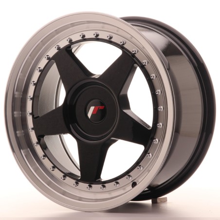 Japan Racing JR6 17x8 ET20-35 BLANK Gloss Black w/Machined