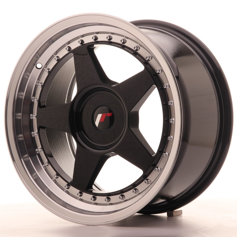 Japan Racing JR6 17x9 ET20-35 BLANK Gloss Black w/Machined