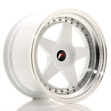 Japan Racing JR6 18x10,5 ET0-25 BLANK White w/Machined Lip