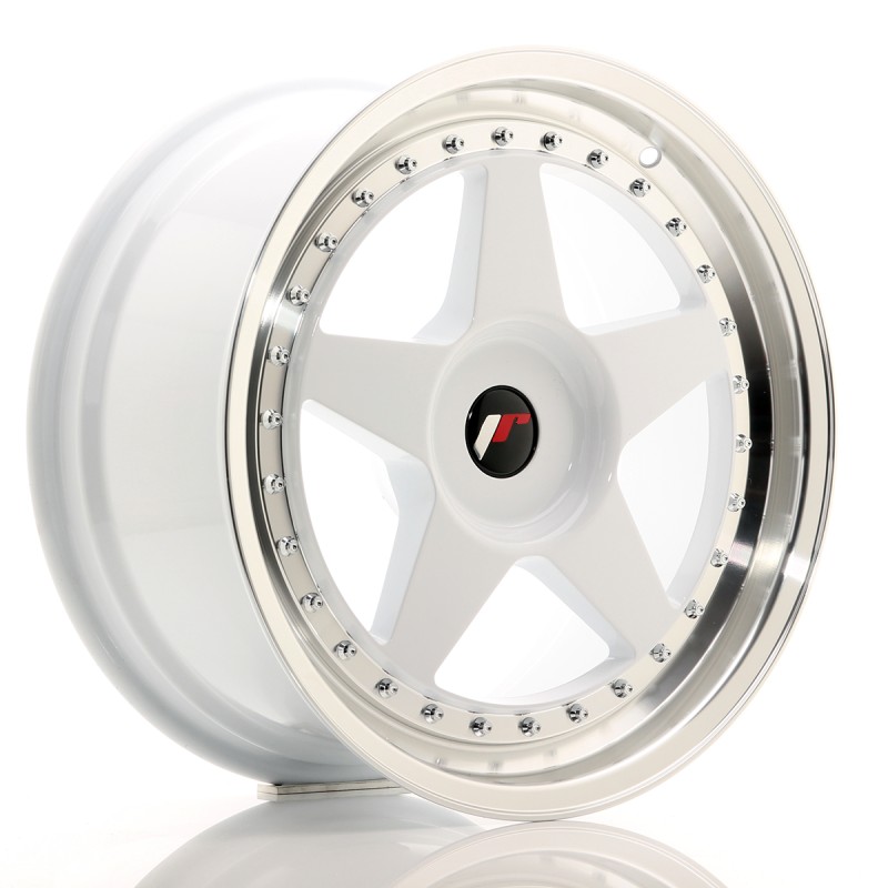 Japan Racing JR6 18x8,5 ET20-40 BLANK White w/Machined Lip