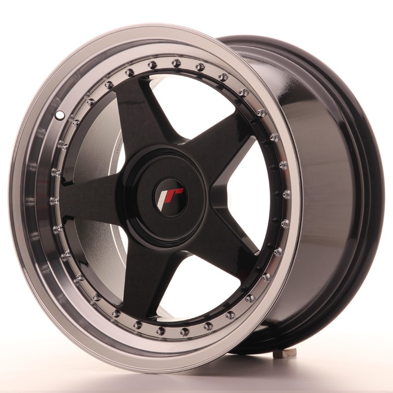 Japan Racing JR6 18x9,5 ET20-40 BLANK Gloss Black w/Machined