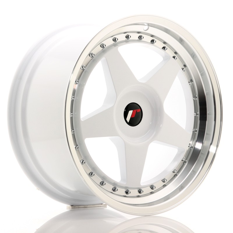 Japan Racing JR6 18x9,5 ET20-40 BLANK White w/Machined Lip